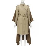 Burberry Vintage Pre-owned Kashmir ytterklder Beige, Dam