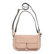 Btfcph Rosa Suede Clutch Skind 100174 Beige, Dam