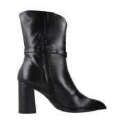 Wonders Heeled Boots Black, Dam