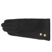 Ralph Lauren Cashmere Damhandskar med Logoknappar Black, Dam