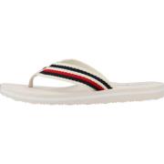 Tommy Hilfiger Komfortabla Flip Flops för Kvinnor Beige, Dam