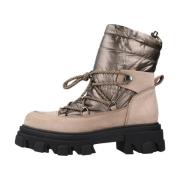 Alpe Snöboots med snörning Beige, Dam