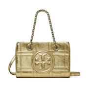 Tory Burch Metallic Quilt Mini Chain Tote Yellow, Dam