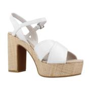 Lumberjack High Heel Sandals White, Dam