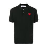 Comme des Garçons Play Svart Polo Black, Herr