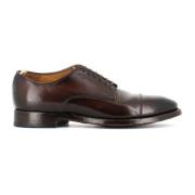 Officine Creative Ebony Läder Derby Plattor Black, Herr