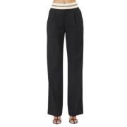 Helmut Lang Wide Trousers Black, Dam