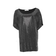 Balmain Pre-owned T-shirt med strass Black, Dam