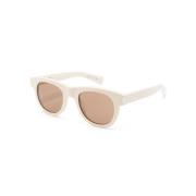 Saint Laurent White Sunglasses with Original Accessories White, Unisex