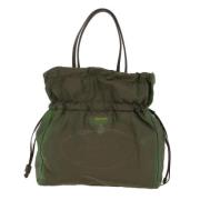 Prada Vintage Pre-owned Tyg prada-vskor Green, Dam