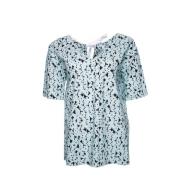 Marni Pre-owned Cotton Poplin -blus med öppen rygg Blue, Dam