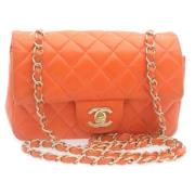 Chanel Vintage Pre-owned Läder chanel-vskor Orange, Dam