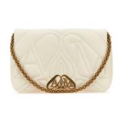 Alexander McQueen Ivory Läder Seal Axelväska White, Dam