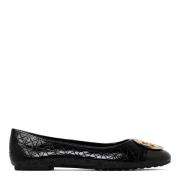 Tory Burch Svarta Quiltade Ballerinaskor Black, Dam