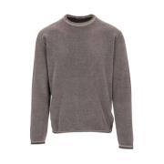 Phil Petter Round-neck Knitwear Gray, Herr