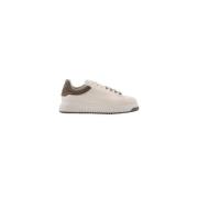 Emporio Armani Snygga Sneakers för Män Beige, Herr