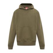 Diesel ‘S-Macs-Hood-Megoval-D’ hoodie Green, Herr