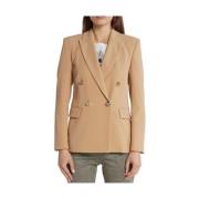 Liu Jo Beige Jackor med Revers a lancia Beige, Dam