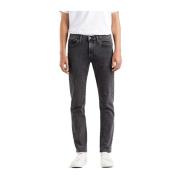 Levi's Slim Storm Rider Jeans Black, Herr