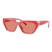 Tiffany Korall Cat-Eye Solglasögon Pink, Dam