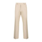 Jacquemus Beige Straight-Leg Byxor Beige, Herr