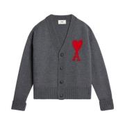 Ami Paris Cardigans Gray, Herr