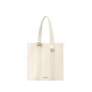 Jacquemus Bomull Toteväska - Off White White, Herr