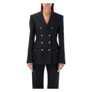 Philosophy di Lorenzo Serafini Stilfull Dubbelknäppt Blazer Black, Dam