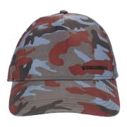 Dsquared2 Militär Baseballkeps Red, Herr