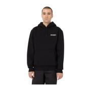 Dickies Mjuk Borstad Bomull Hoodie Black, Herr