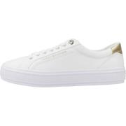 Tommy Hilfiger Canvas Vulc Sneakers för Kvinnor White, Dam