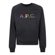 A.p.c. Blå Tröja Sweat Vicky Blue, Dam