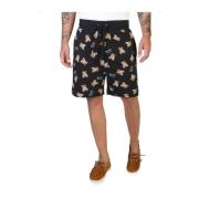 Moschino Herrshorts med elastisk midja och froskknäppning Multicolor, ...