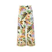 Etro Wide Trousers Multicolor, Dam