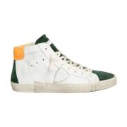 Philippe Model Vita Gröna High Top Sneakers White, Herr