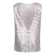 Dolce & Gabbana Sleeveles topp Gray, Dam