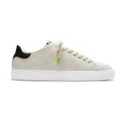 Axel Arigato Contrast Panel Leather Sneaker Beige, Dam