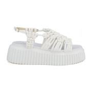 AGL Vita Flatform Sandaler för Kvinnor White, Dam