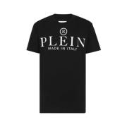 Philipp Plein Ikoniska Rund Hals T-Shirts och Polos i Svart Black, Her...
