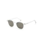 Moscot Arthur SUN Crystal Sunglasses White, Unisex