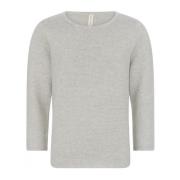 Skovhuus Strukturerad A-Formad Jumper Blus Gray, Dam