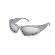 Balenciaga Bio Inniettato Rilsan Sunglasses Gray, Unisex