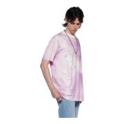 John Richmond Tie Dye T-shirt Purple, Herr