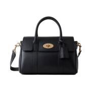 Mulberry Liten Bayswater Satchel, Svart Black, Dam