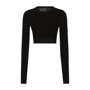 Dolce & Gabbana Svarta Sweaters med DNA Black, Dam
