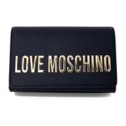 Love Moschino Dam Vår/Sommar PU Väska Black, Dam