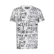 Versace Jeans Couture T-Shirt med Doodle Logo Print White, Herr