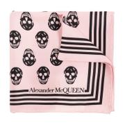 Alexander McQueen Sidenhalsduk Pink, Dam