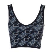 Michael Kors Empress Bra Top Blue, Dam