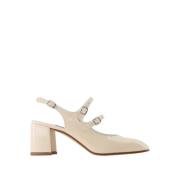 Carel Parisisk Stil Beige Lackläderpumps Beige, Dam